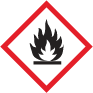Varningsbild som symboliserar brandfarlig vätska.